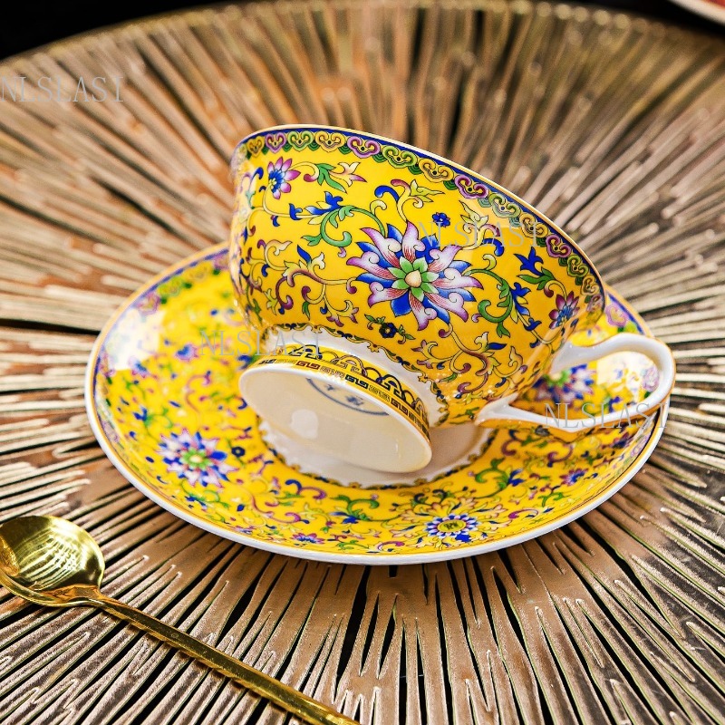 Coffee Tea In Chinese - 220ml Chinese Floral Bone China Tea