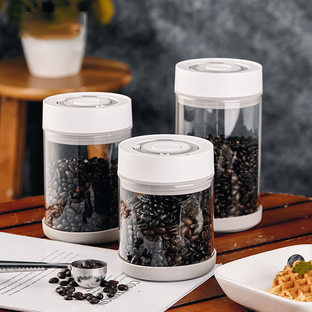 Coffee Tea Containers - Kitchen Moisture-proof Glass Coffee Bean Jar