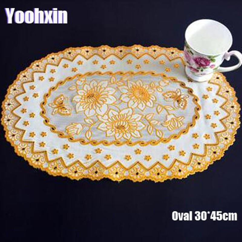 Coffee Tea Place - Nóng Hình Bầu Dục Ren Nhựa