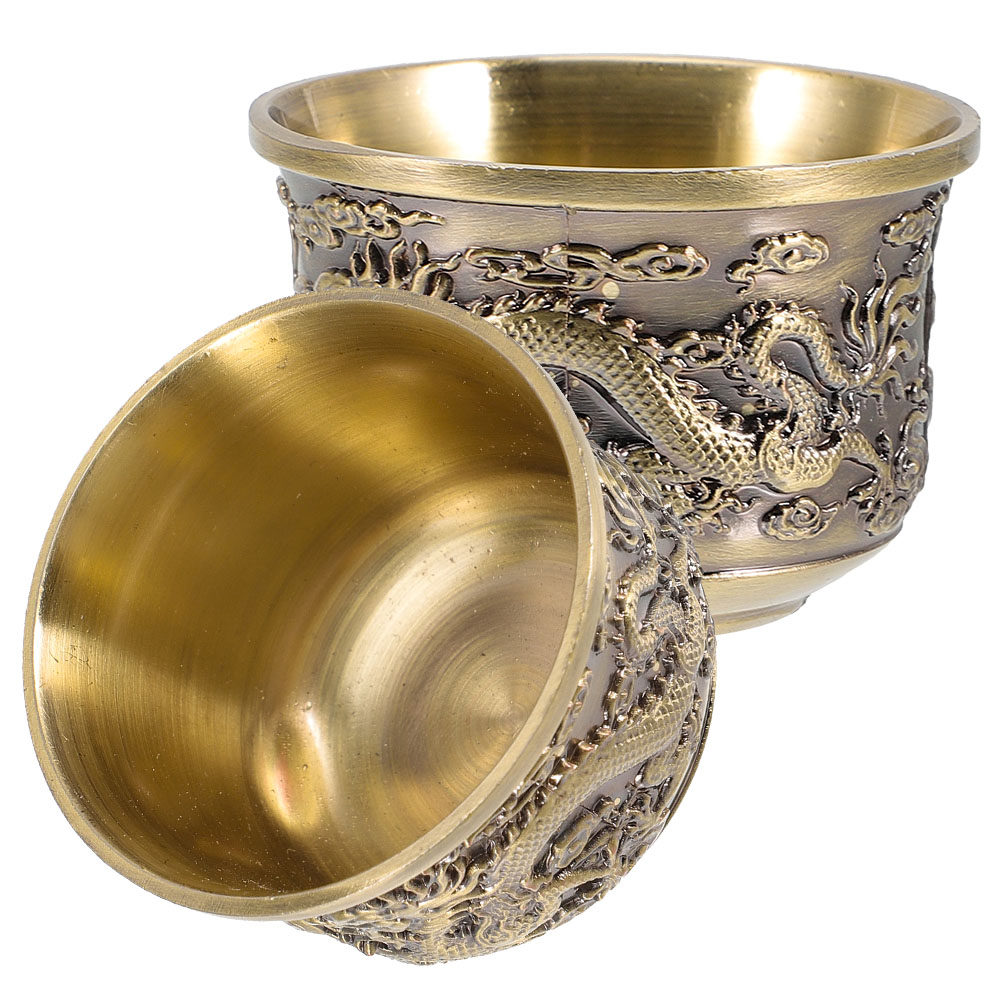Coffee Tea In Chinese - 2Pcs Zinc Alloy Tea Cup Chinese