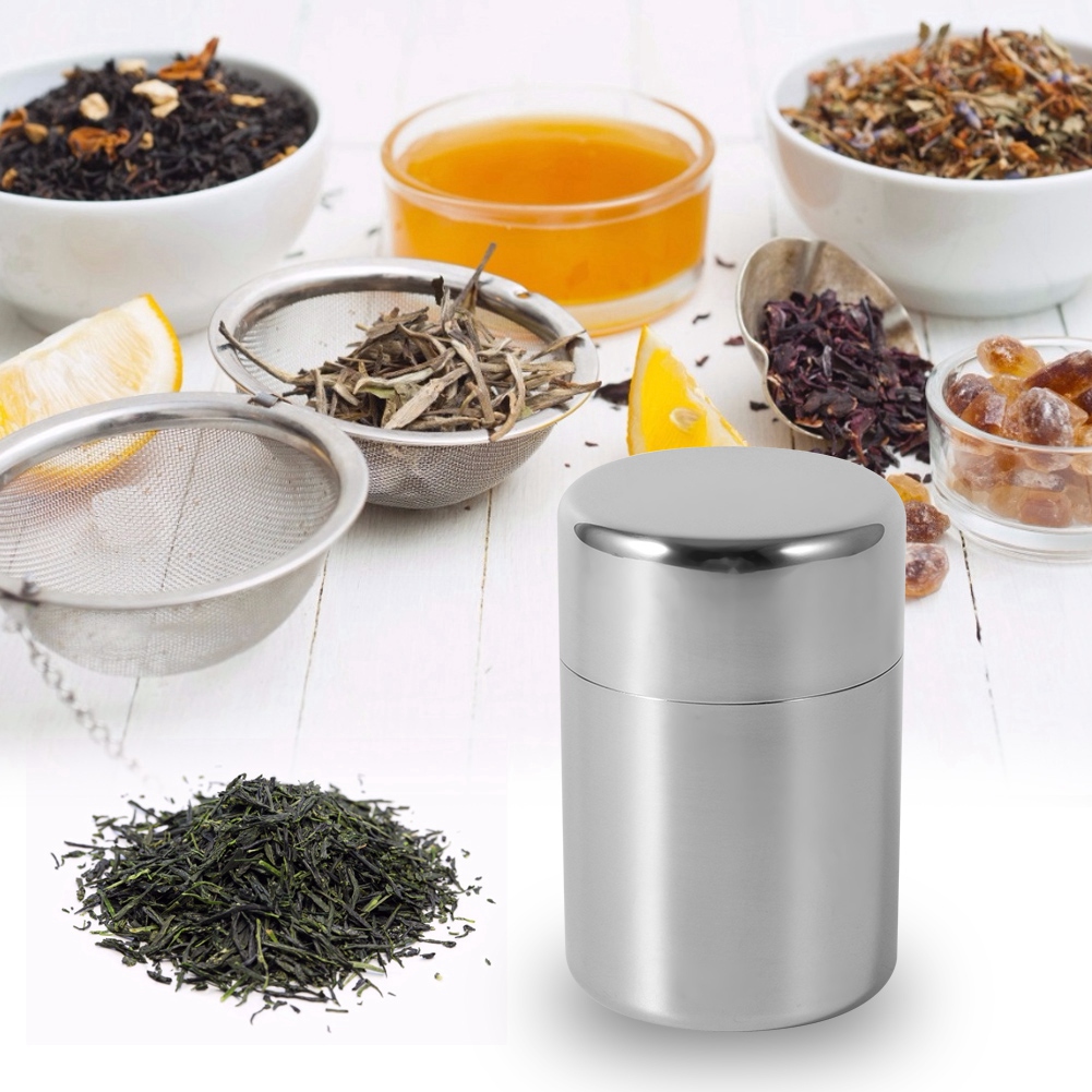 Tea Can Stainless Steel Tea Ti - đánh giá và giá Coffee Tea Sugar