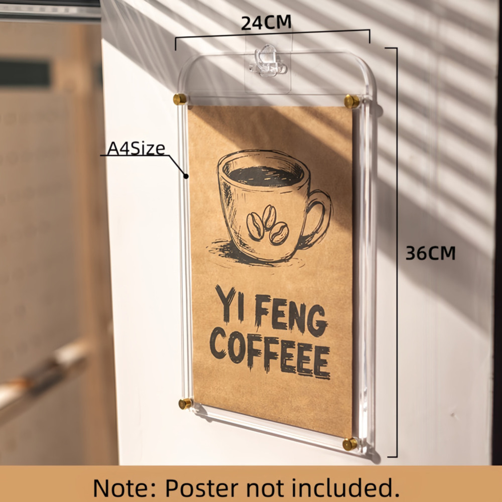 1PCS A4 Display Stand Transpar - đánh giá và giá Coffee Tea Menu