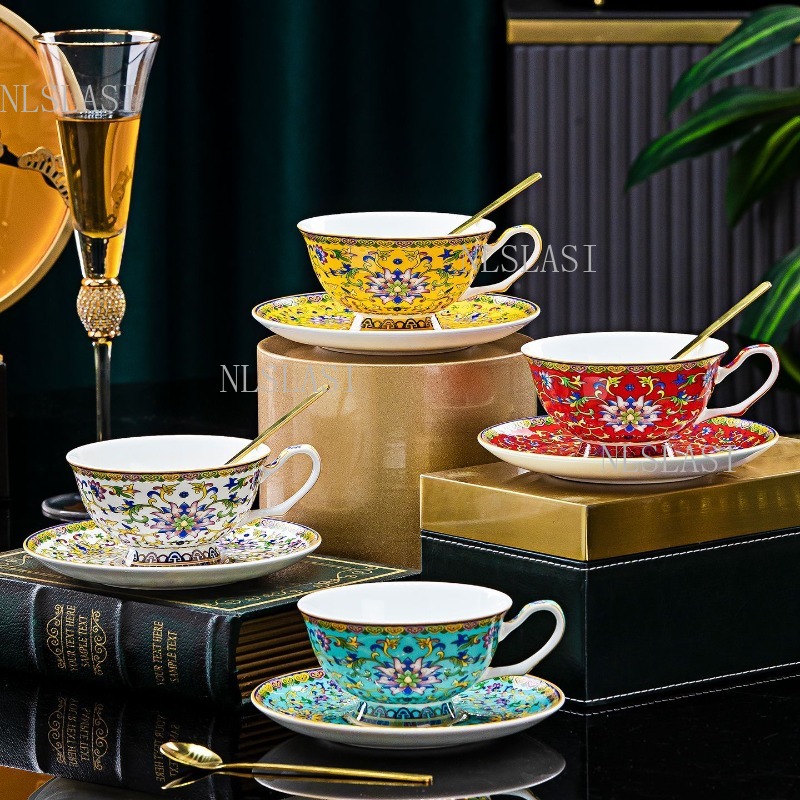 220ml Chinese Floral Bone Chin - đánh giá và giá Coffee Tea In Chinese