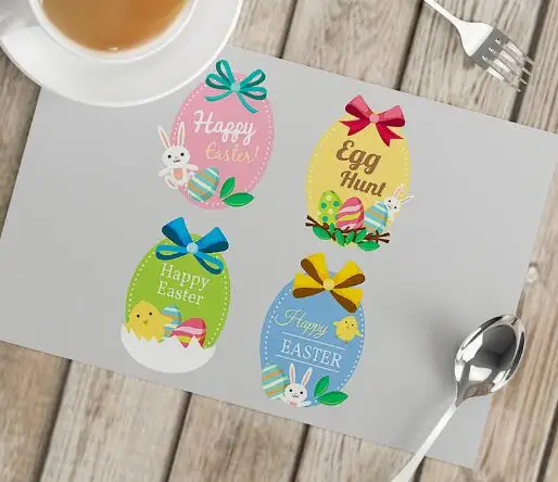 Cartoon Easter Bunny Eggs Prin - đánh giá và giá Coffee Tea Place