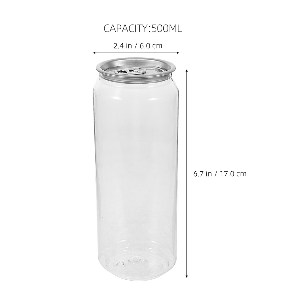 5pcs Transparent Beverage Cans - đánh giá và giá Coffee Tea Containers