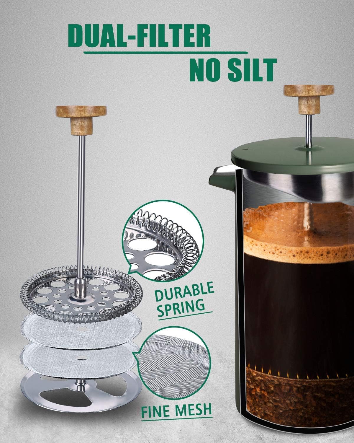 POLIVIAR 34 oz French Press Co - đánh giá và giá French Press Coffee & Tea