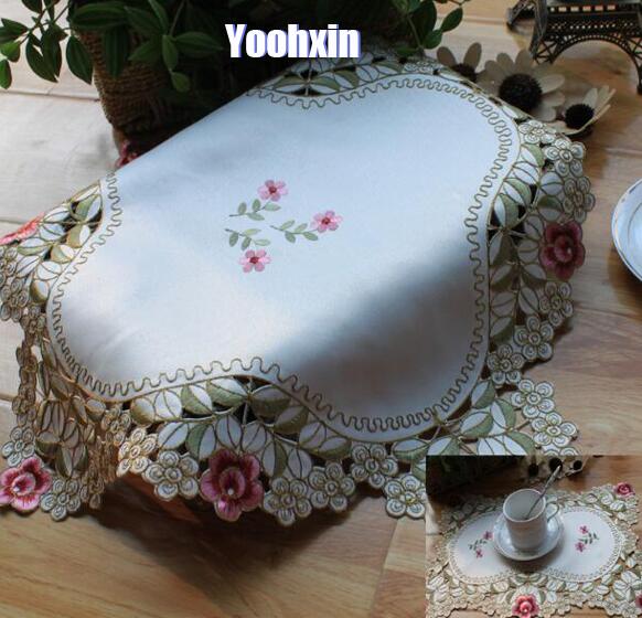 Hiện Đại Ren Thêu Bàn Nơi Thảm - đánh giá và giá Coffee Tea Place