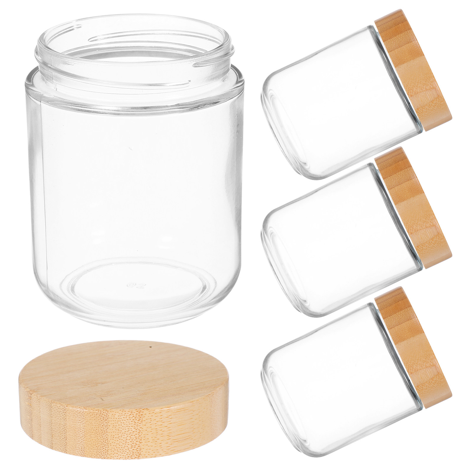 4Pcs Sturdy Glass Canisters wi - đánh giá và giá Coffee Tea Sugar