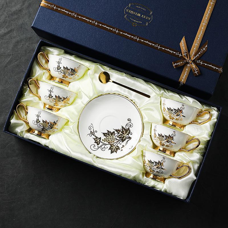 Coffee Cup Small Exquisite Set - đánh giá và giá Coffee Tea English