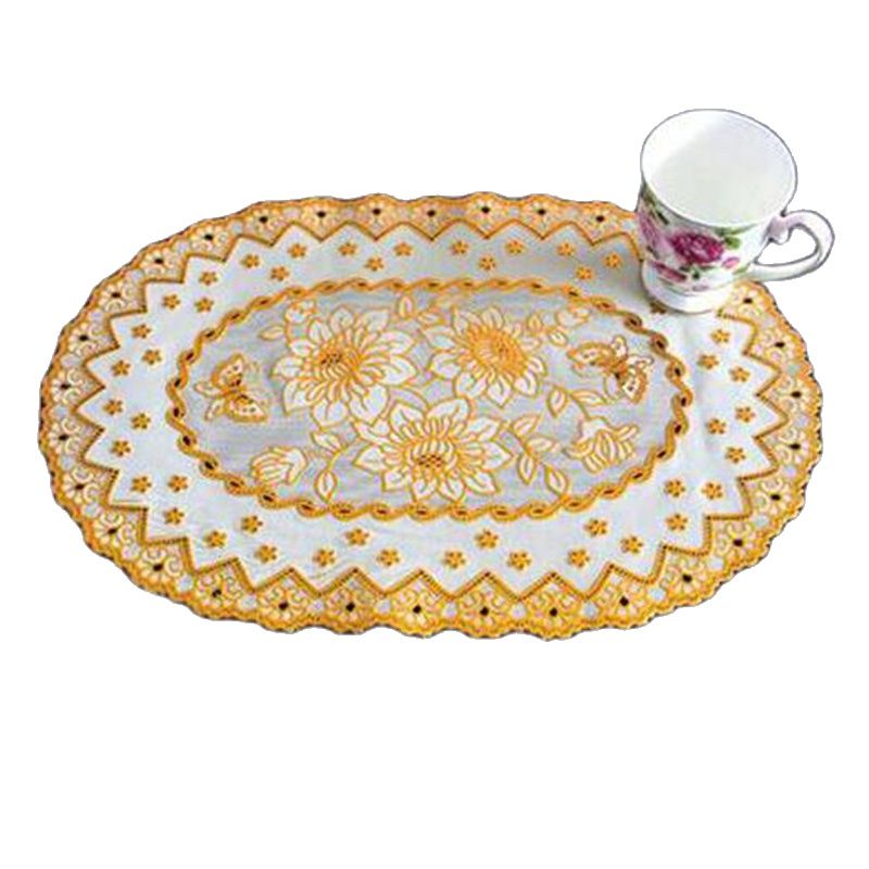 Nóng Hình Bầu Dục Ren Nhựa PVC - đánh giá và giá Coffee Tea Place