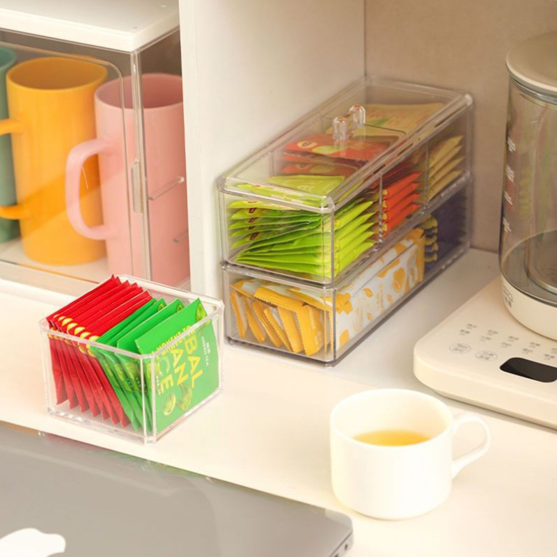 NEW Tea Bag Storage Box Drawer - đánh giá và giá Coffee Tea Sugar