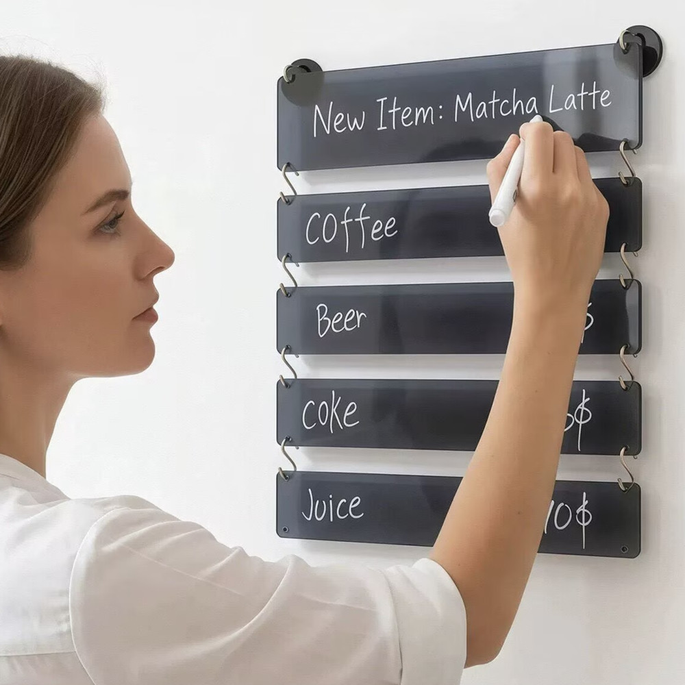 1Set 40cm Hanging Erasable Acr - đánh giá và giá Coffee Tea Menu